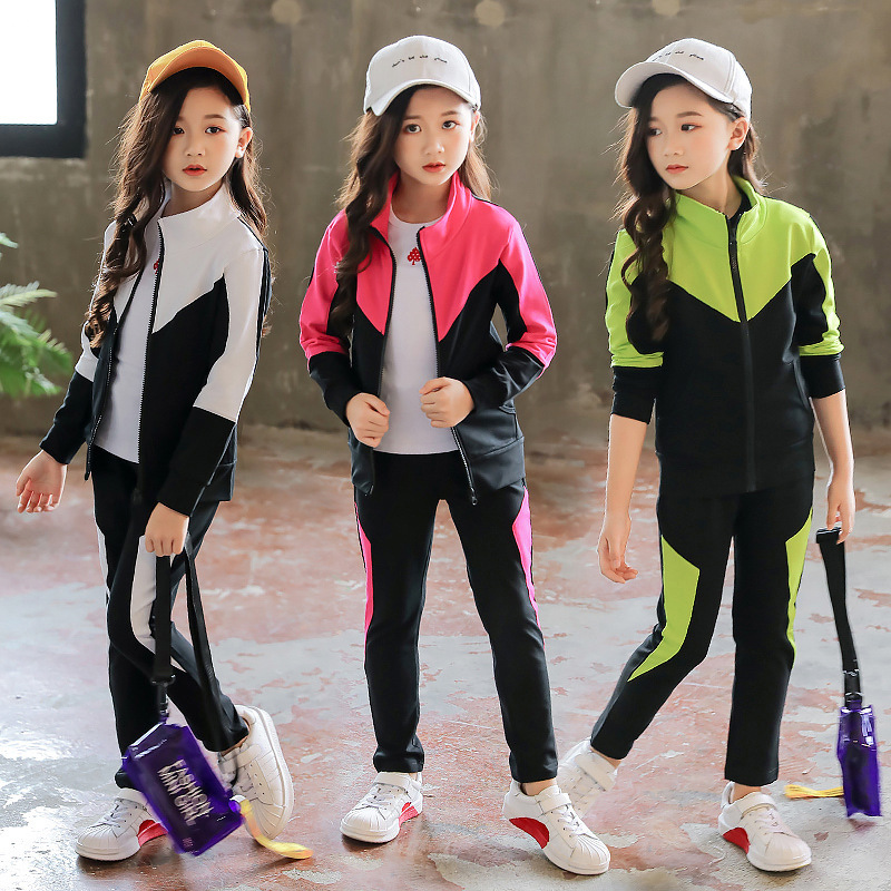 Spring Autumn Kids Clothes Gir - огляд і ціна Running Gear Kids