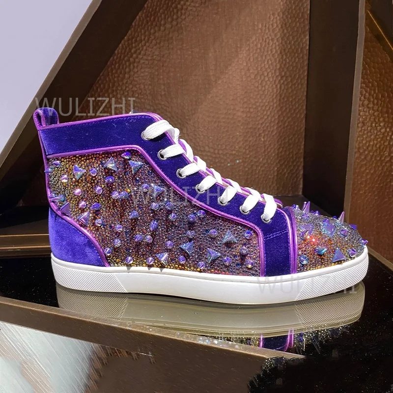 Dark Purple Crystal Rivet Men  - огляд і ціна Running Gear Woman